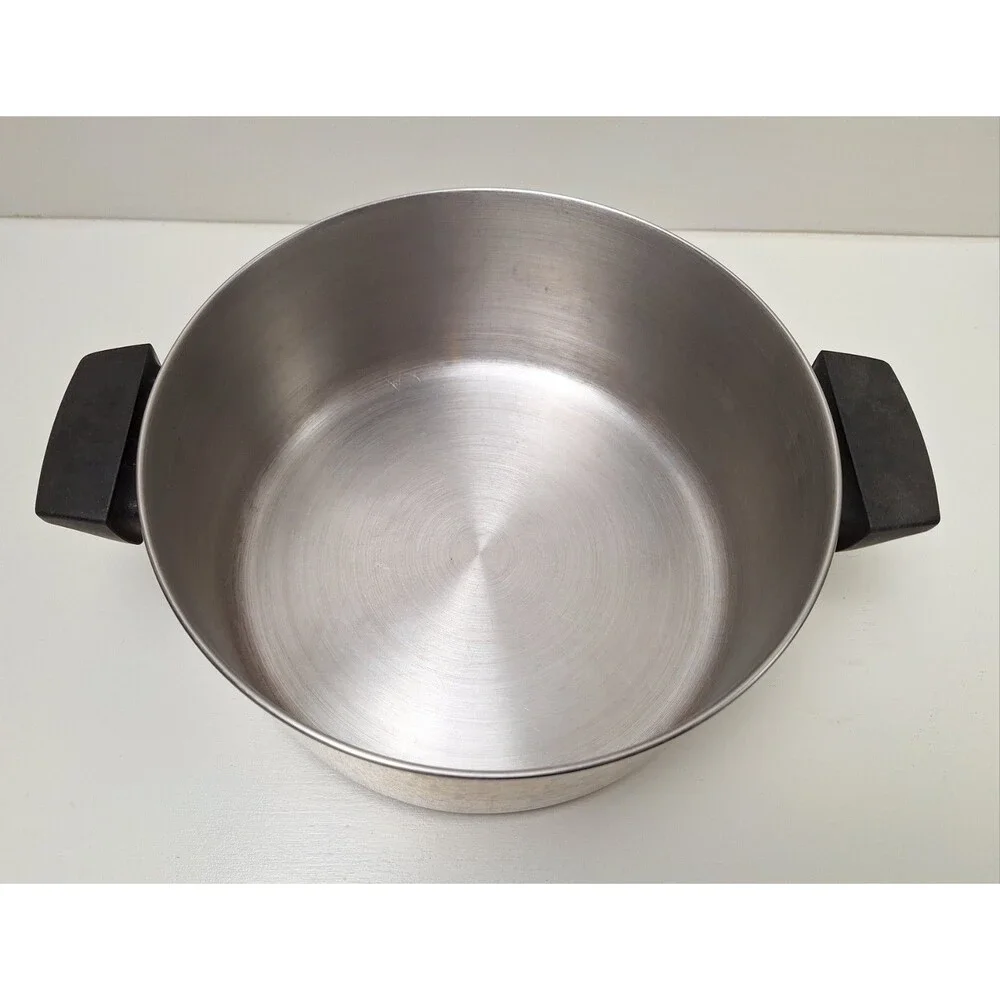 Revere Ware 4 1/2 Qt Stainless Steel Tri-Ply Disc Bottom Stock Pot  18/10 No Lid